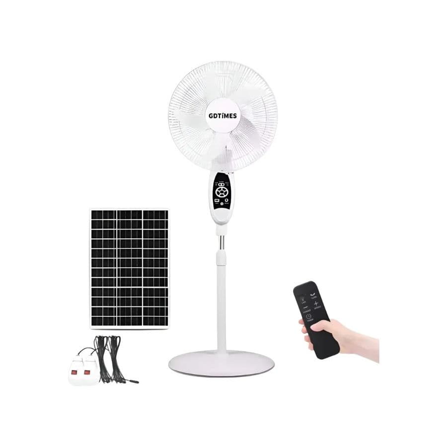 Ventilador Solar Recargable GD-936S 9Vel 3