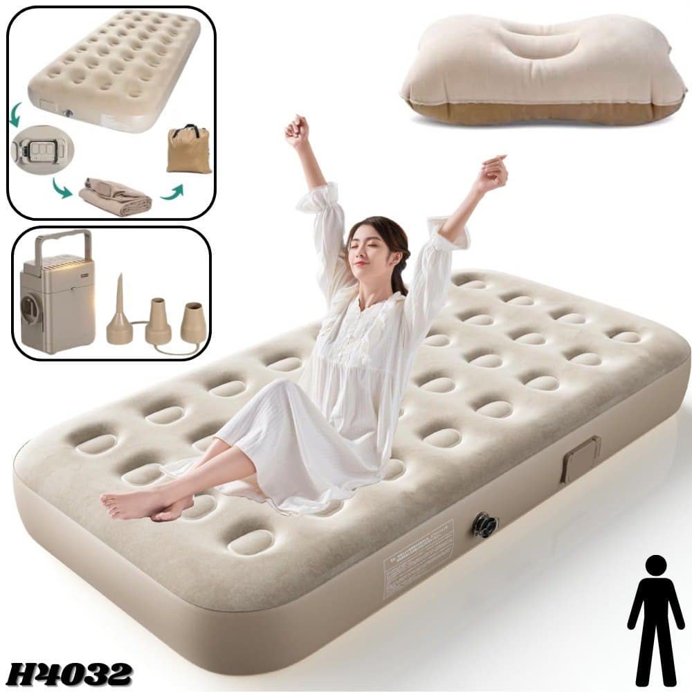 Colchon Inflable Con Bomba H4032 2