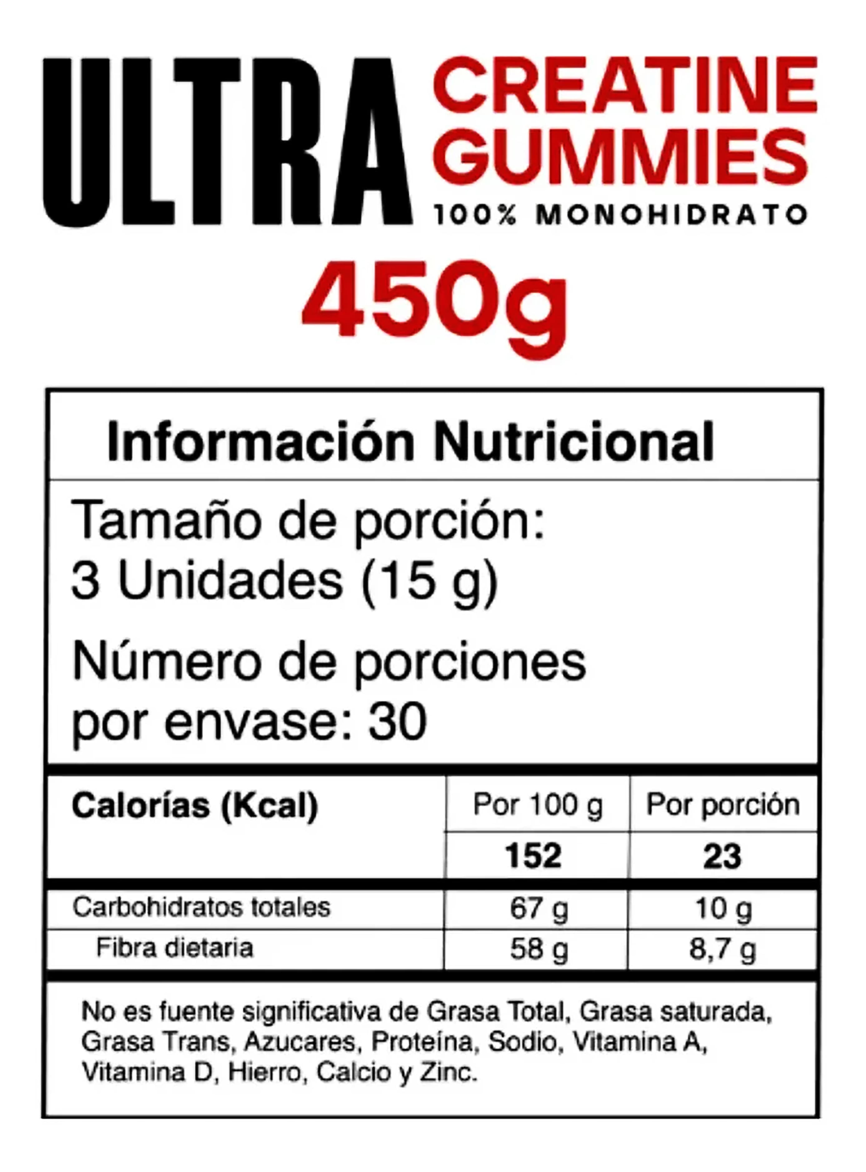 TNT ULTRA CREATINA GOMITAS 1