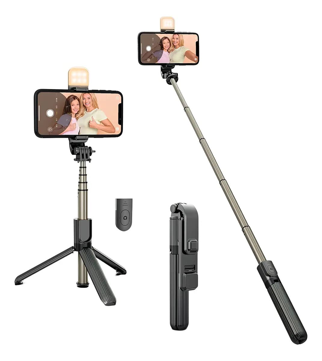 Tripode SELFIE STICK 1.50 Con Luz Led 4