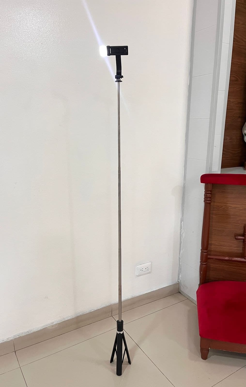 Tripode SELFIE STICK 1.50 Con Luz Led 3